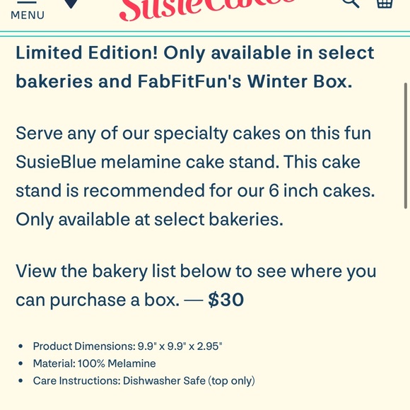 Susiecakes Cake Stand - Picture 5 of 8